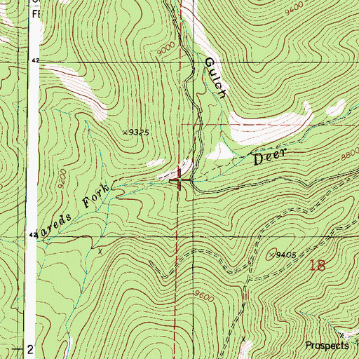 Topographic Map of Deer Creek Guard Station, UT