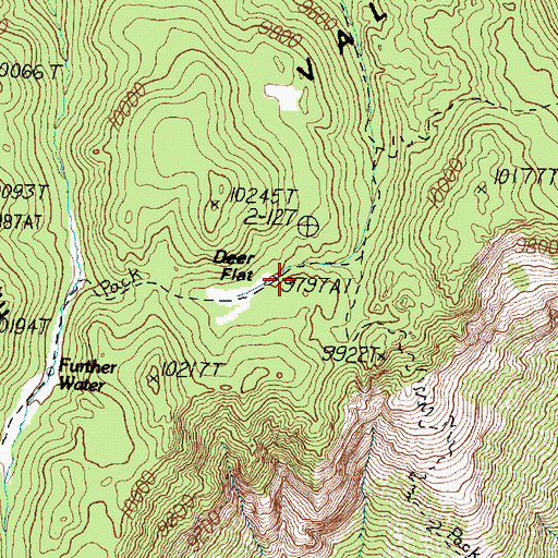Topographic Map of Deer Flat, UT