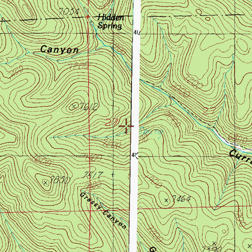 Topographic Map of Deer Spring, UT