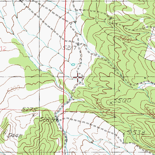 Topographic Map of Delle Ranch, UT