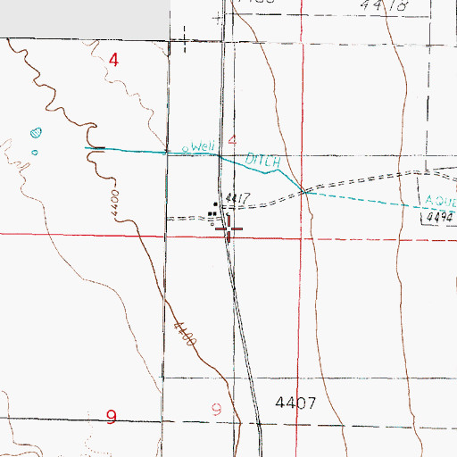 Topographic Map of Deseret Ranch, UT
