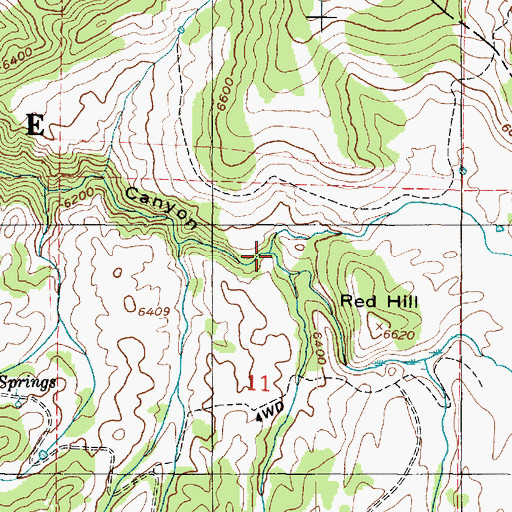 Topographic Map of Devils Gate Valley, UT