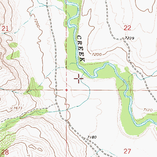 Topographic Map of Dick Hollow, UT