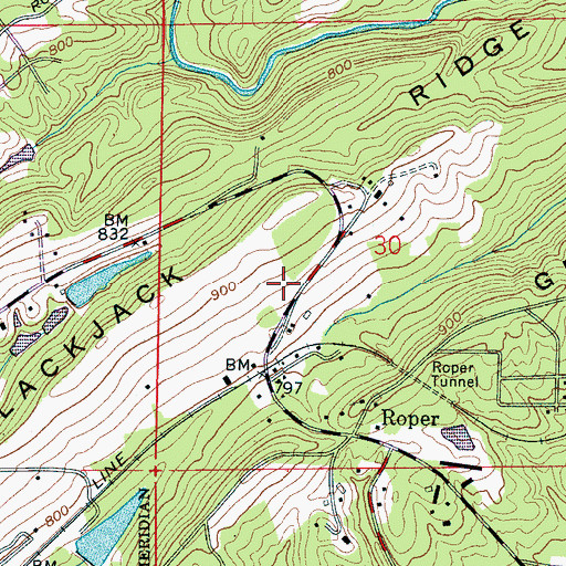 Topographic Map of Cahaba Cove, AL