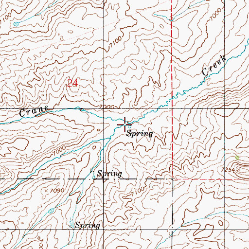 Topographic Map of Dip Creek, UT