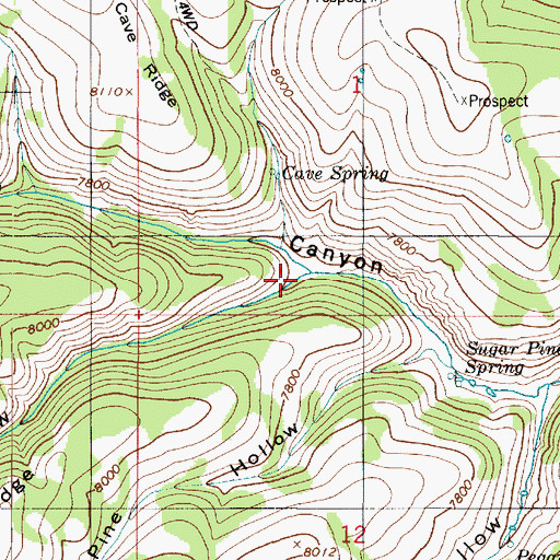 Topographic Map of Dip Hollow, UT