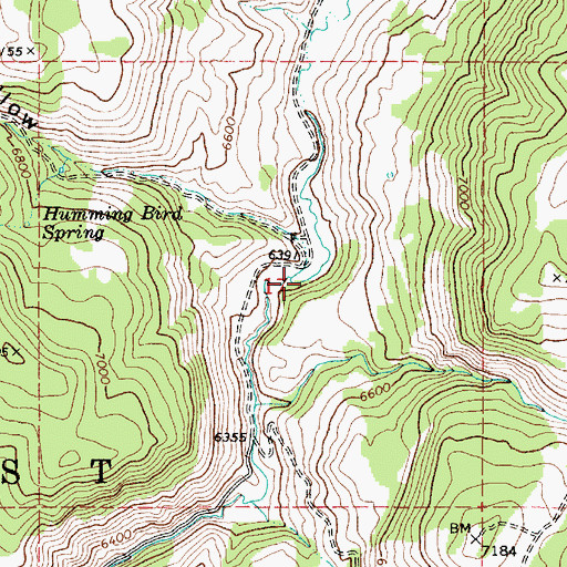 Topographic Map of Dip Hollow, UT