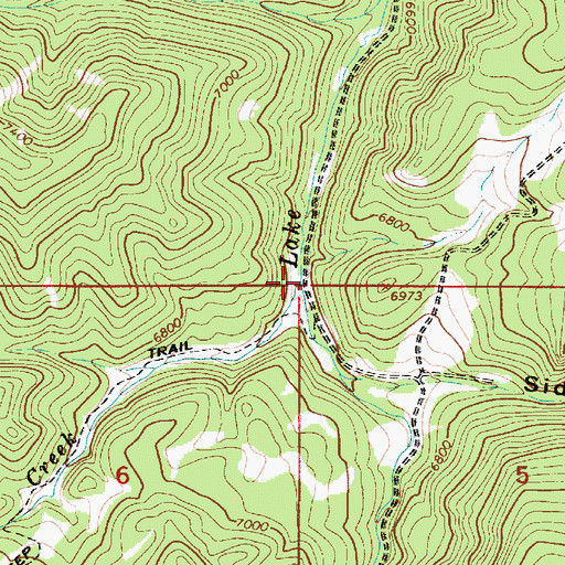 Topographic Map of Dipping Pen Creek, UT