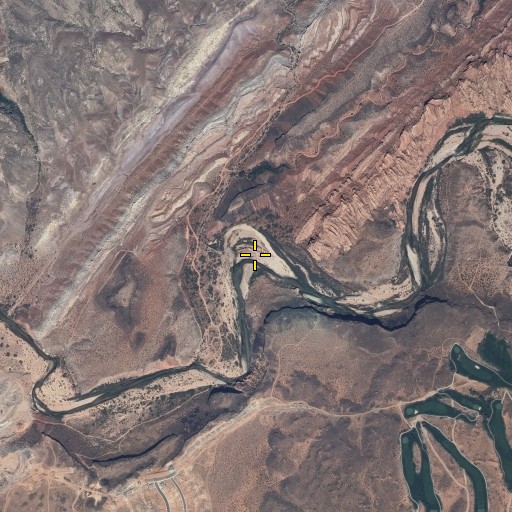 Aerial/Satellite Image of Grapevine Wash, UT