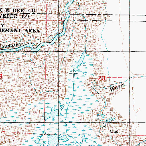 Topographic Map of Dix Creek, UT