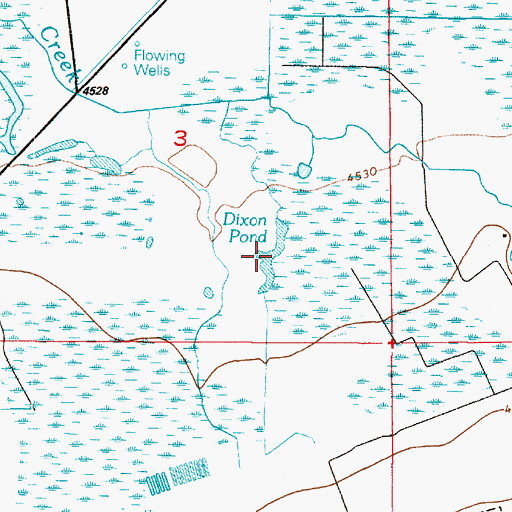 Topographic Map of Dixon Pond, UT