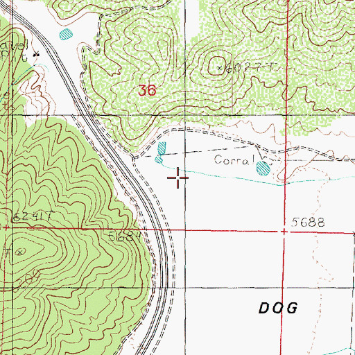 Topographic Map of Dog Valley Creek, UT