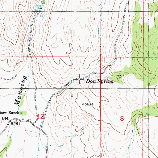 Topographic Map of Don Spring, UT