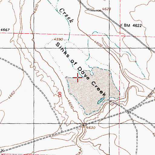Topographic Map of Dove Creek, UT