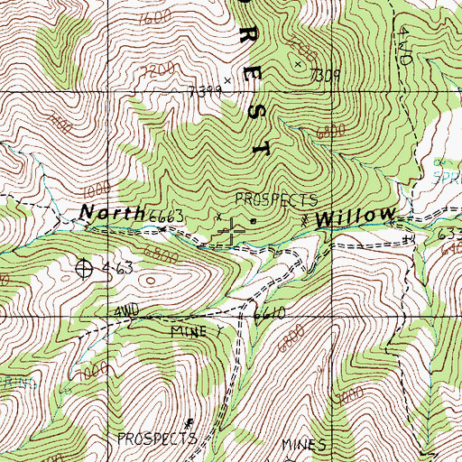 Topographic Map of Dragon Mine, UT