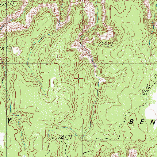 Topographic Map of Dry Bench, UT