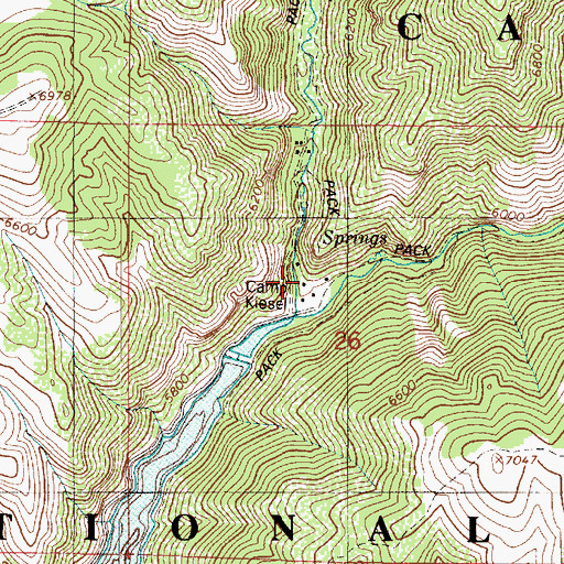 Topographic Map of Dry Bread Hollow, UT