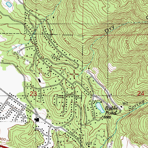Topographic Map of Dry Canyon, UT