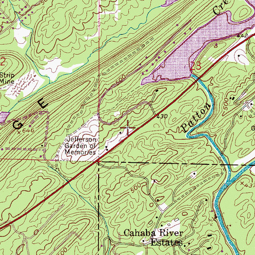 Topographic Map of Camp Andrews, AL