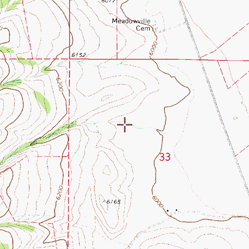 Topographic Map of Dry Canyon, UT