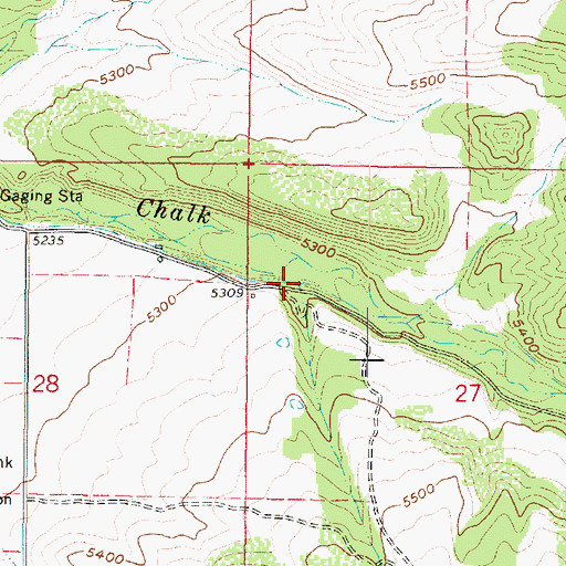 Topographic Map of Dry Creek, UT