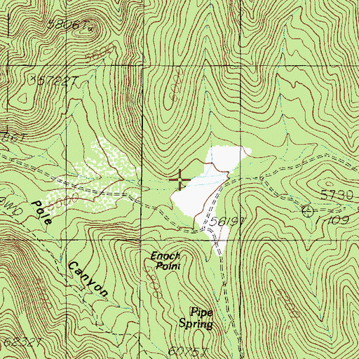 Topographic Map of Dry Fork, UT