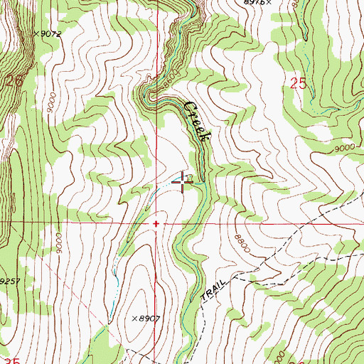 Topographic Map of Dry Hollow, UT
