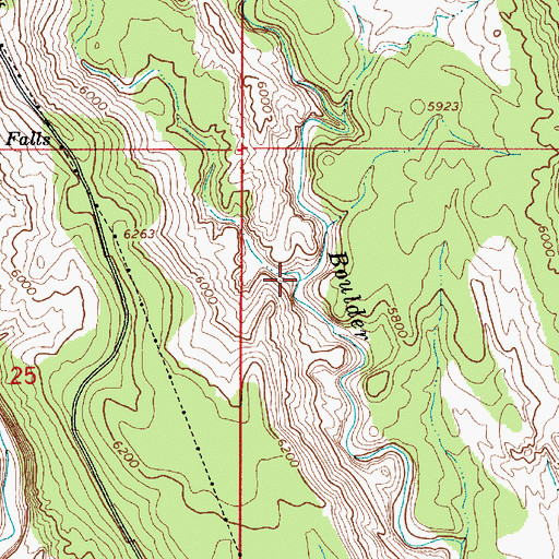 Topographic Map of Dry Hollow, UT