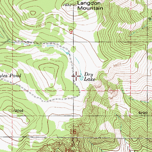 Topographic Map of Dry Lake, UT