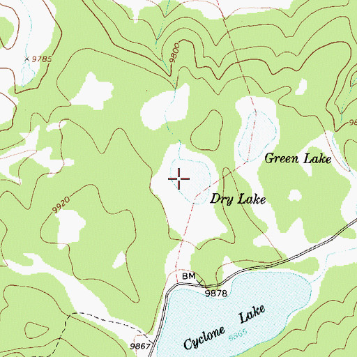 Topographic Map of Dry Lake, UT
