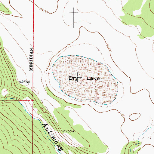 Topographic Map of Dry Lake, UT