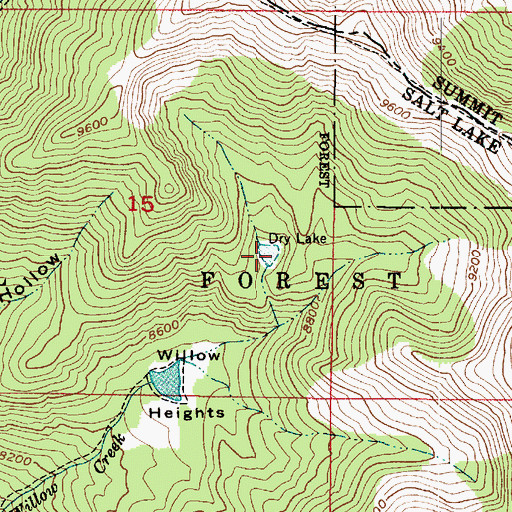 Topographic Map of Dry Lake, UT
