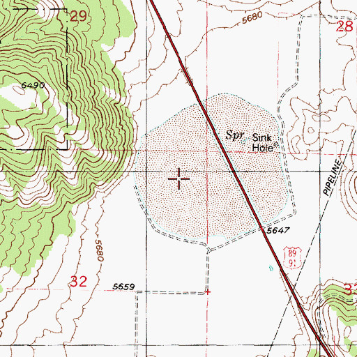 Topographic Map of Dry Lake, UT
