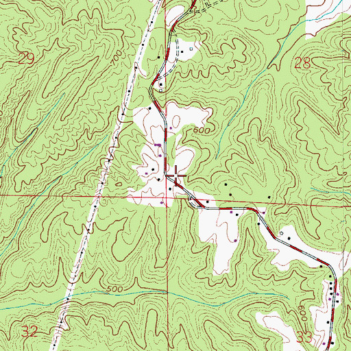 Topographic Map of Castle Heights Memorial Gardens, AL