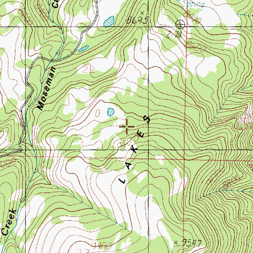 Topographic Map of Dry Lakes, UT