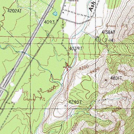 Topographic Map of Dry Wash, UT
