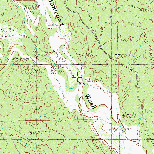 Topographic Map of Dry Wash, UT