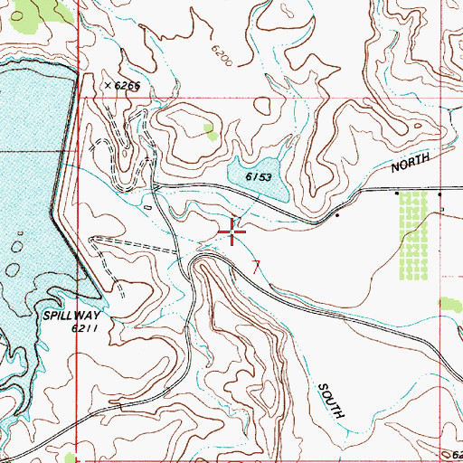 Topographic Map of Dry Wash, UT