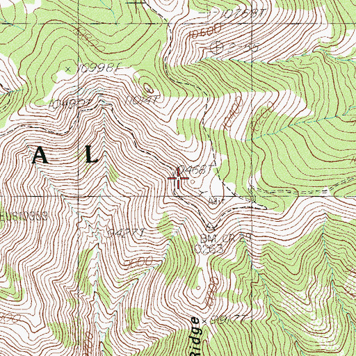 Topographic Map of Duckett Cabin, UT