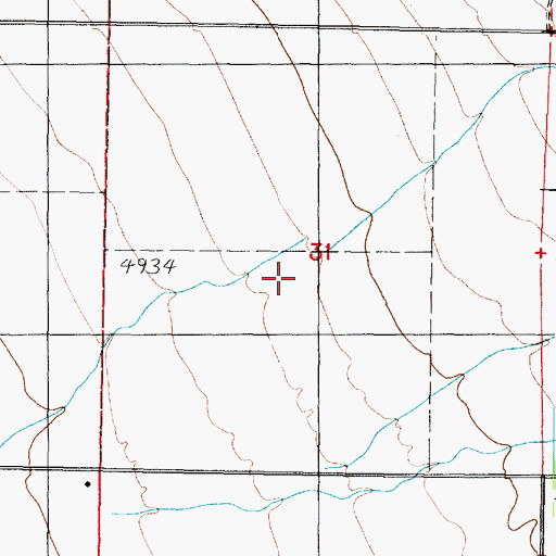 Topographic Map of Duggins Creek, UT