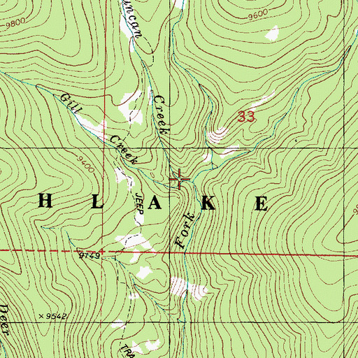 Topographic Map of Duncan Creek, UT