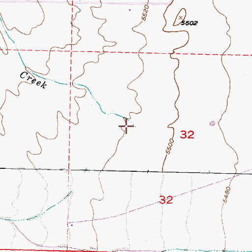 Topographic Map of Duncan Creek, UT