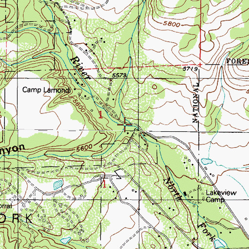 Topographic Map of Durfee Creek, UT