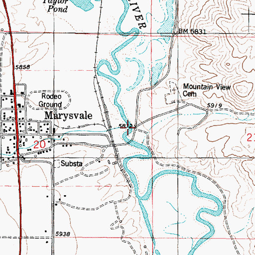 Topographic Map of Durkee Creek, UT