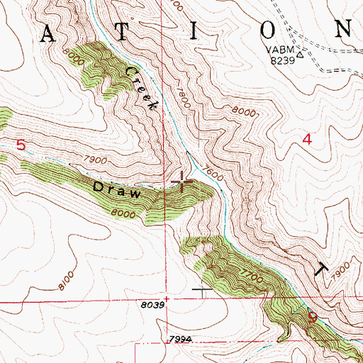 Topographic Map of Dutch Charles Draw, UT