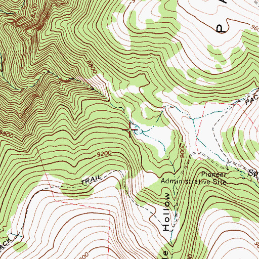 Topographic Map of Eagle Hollow, UT