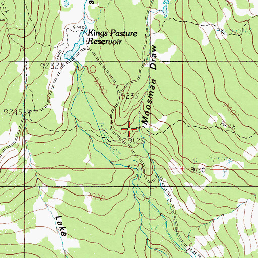 Topographic Map of East Boulder Draw, UT