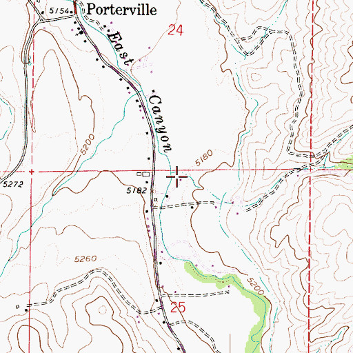 Topographic Map of East Canyon, UT