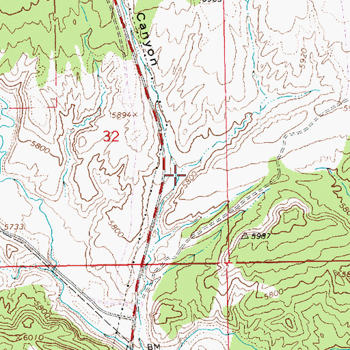 Topographic Map of East Cottonwood Canyon, UT