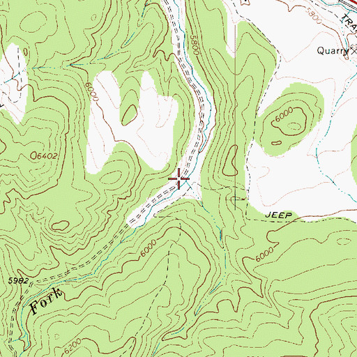 Topographic Map of East Dairy Fork, UT